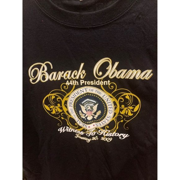 Vintage 2009 Barack Obama 44th president, witness to history tshirt (bin U) - Picture 3 of 5